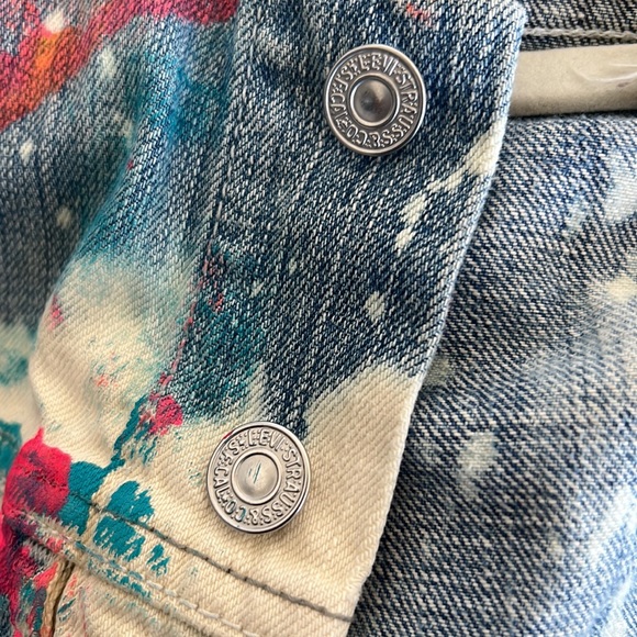 Levi’s 57511 Jean Jacket Custom Painted - Picture 8 of 10